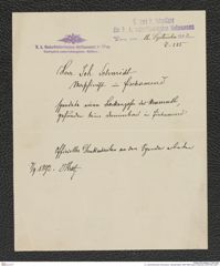 k.k. naturhistorisches Hofmuseum, Intendanzakten 1885-1896 (Hauer), Aktenzahl Z.585/1892, Seite 1
